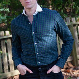 Run of the Mill Blackwatch Contrast Collar Shirt